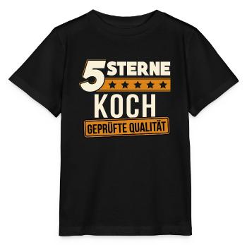Koch Köche Chefkoch Kochen Meisterkoch Geschenk - Stanley/Stella Kinder T-Shirt MINI CREATOR  - Schwarz - Vorne - Mikhail (115cm)
