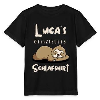 Luca Schlafshirt - Stanley/Stella Kinder T-Shirt MINI CREATOR  - Schwarz - Vorne - Mikhail (115cm)