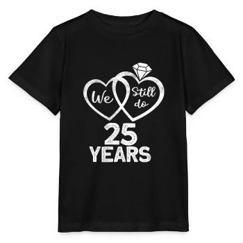 Married couples since 1997 - 25 wedding anniversary gift - Stanley/Stella MINI CREATOR Kids’ T-Shirt - black - Front - Mikhail (115cm)