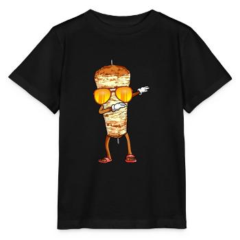 Dabbing Döner - döner kebab - T-shirt bio MINI CREATOR Stanley/Stella Enfant - noir - Devant - Mikhail (115cm)
