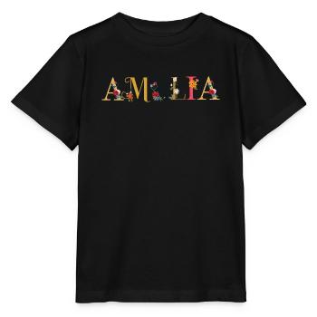 Amelia - Stanley/Stella Kinder T-Shirt MINI CREATOR  - Schwarz - Vorne - Mikhail (115cm)