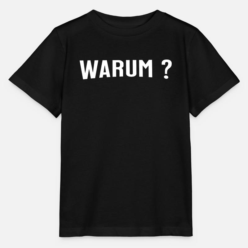Warum ? - Eine einfache Frage - Stanley/Stella Kinder T-Shirt MINI CREATOR - Schwarz