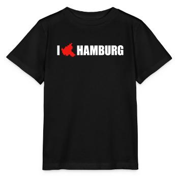 I love Hamburg - Stanley/Stella Kinder T-Shirt MINI CREATOR  - Schwarz - Vorne - Mikhail (115cm)