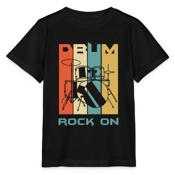 Percussion - Stanley/Stella MINI CREATOR Kids’ T-Shirt - black - Front - Mikhail (115cm)