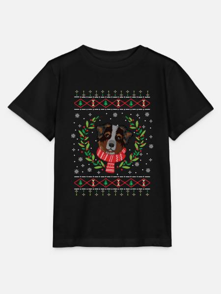 Australian Shepherd hässlicher Weihnachtspullover - Stanley/Stella Kinder T-Shirt MINI CREATOR  - Schwarz