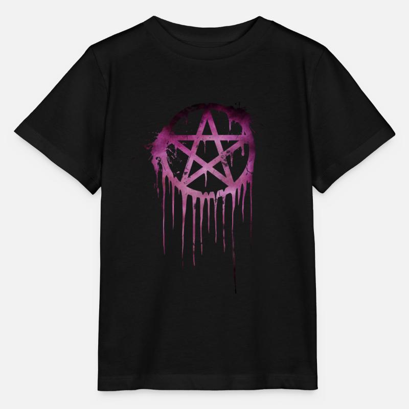 Pentagram Splash 2 - T-shirt bio MINI CREATOR Stanley/Stella Enfant - noir