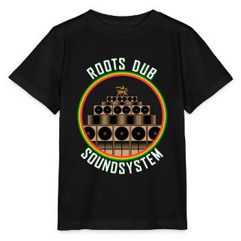 Système audio Roots Dub - T-shirt bio MINI CREATOR Stanley/Stella Enfant - noir - Devant - Mikhail (115cm)