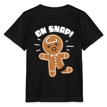 oh snap Design for a cartoon jokes fans - Stanley/Stella MINI CREATOR Kids’ T-Shirt - black - Front - Mikhail (115cm)