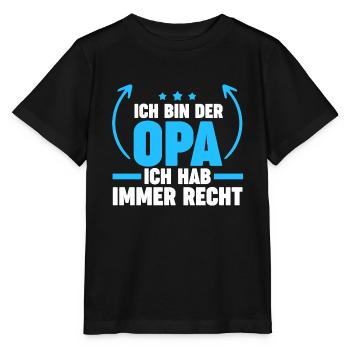 Opa Großvater Großväter Geschenk - Stanley/Stella Kinder T-Shirt MINI CREATOR  - Schwarz - Vorne - Mikhail (115cm)