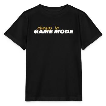 TOUJOURS EN MODE JEU - T-shirt bio MINI CREATOR Stanley/Stella Enfant - noir - Devant - Mikhail (115cm)