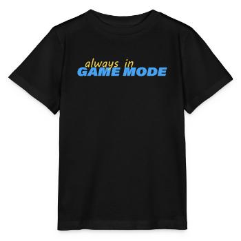 TOUJOURS EN MODE JEU - T-shirt bio MINI CREATOR Stanley/Stella Enfant - noir - Devant - Mikhail (115cm)