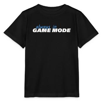 TOUJOURS EN MODE JEU - T-shirt bio MINI CREATOR Stanley/Stella Enfant - noir - Devant - Mikhail (115cm)