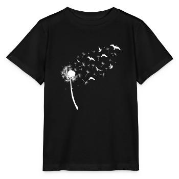Cadeau d'oiseaux pissenlit - T-shirt bio MINI CREATOR Stanley/Stella Enfant - noir - Devant - Mikhail (115cm)