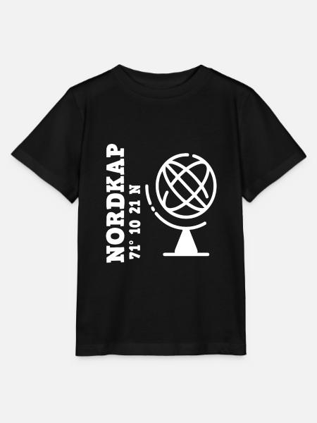 Nordkap Reise Norwegen Nordlichter - Stanley/Stella Kinder T-Shirt MINI CREATOR  - Schwarz