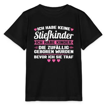 Stiefvater Stiefvater Stiefpapa Geschenk - Stanley/Stella Kinder T-Shirt MINI CREATOR  - Schwarz - Vorne - Mikhail (115cm)