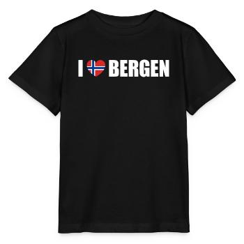 I love Bergen Norwegen - Stanley/Stella Kinder T-Shirt MINI CREATOR  - Schwarz - Vorne - Mikhail (115cm)