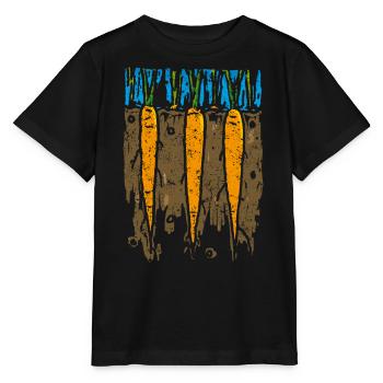 Möhren - Stanley/Stella Kinder T-Shirt MINI CREATOR  - Schwarz - Vorne - Mikhail (115cm)