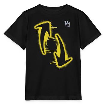 Arrows Upside Down Graphic Art Design - Stanley/Stella MINI CREATOR Kids’ T-Shirt - black - Front - Mikhail (115cm)