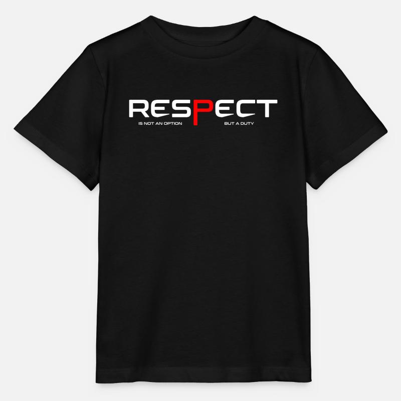 Respect - T-shirt bio MINI CREATOR Stanley/Stella Enfant - noir