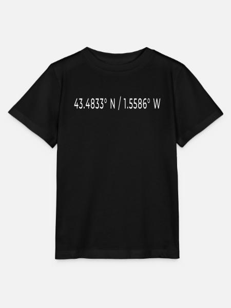 ATLANTEA GPS BIARRITZ - T-shirt bio MINI CREATOR Stanley/Stella Enfant - noir