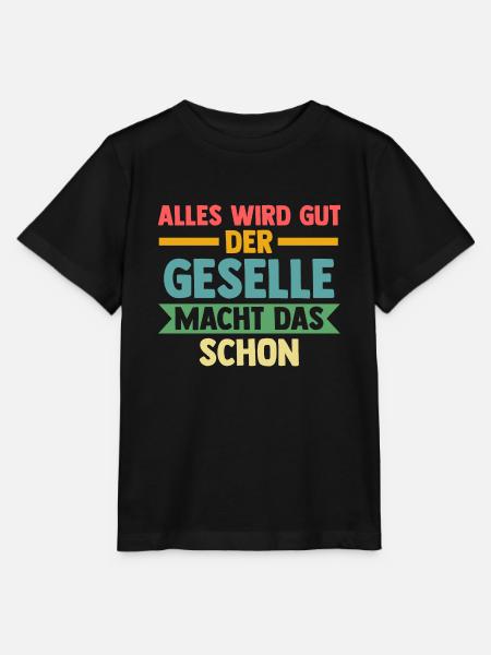 Geselle Prüfung Gesellenbrief Geschenk - Stanley/Stella Kinder T-Shirt MINI CREATOR  - Schwarz