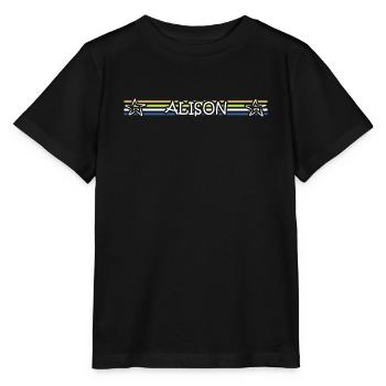 Geburt Alison - Stanley/Stella Kinder T-Shirt MINI CREATOR  - Schwarz - Vorne - Mikhail (115cm)