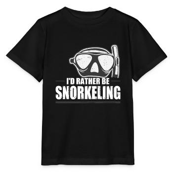 Plongée en apnée Je préfère faire de la plongée en apnée - T-shirt bio MINI CREATOR Stanley/Stella Enfant - noir - Devant - Mikhail (115cm)