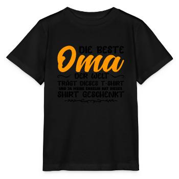Oma & Enkelin Familie Enkelin Geschenk - Stanley/Stella Kinder T-Shirt MINI CREATOR  - Schwarz - Vorne - Mikhail (115cm)