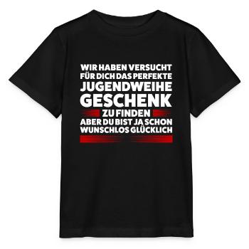 Jugendweihe Jugend Jugendfeier Geschenk - Stanley/Stella Kinder T-Shirt MINI CREATOR  - Schwarz - Vorne - Mikhail (115cm)