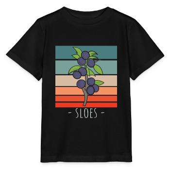 Prunelles de fruits Début de l’automne - T-shirt bio MINI CREATOR Stanley/Stella Enfant - noir - Devant - Mikhail (115cm)