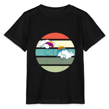 Cerfs-volants volants - Kitesurfer - T-shirt bio MINI CREATOR Stanley/Stella Enfant - noir - Devant - Mikhail (115cm)