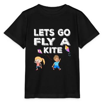 Cerf-volant de sport cerf-volant dans le vent - T-shirt bio MINI CREATOR Stanley/Stella Enfant - noir - Devant - Mikhail (115cm)