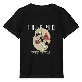 Gefangen im System - Illuminati Auge - Stanley/Stella Kinder T-Shirt MINI CREATOR  - Schwarz - Vorne - Mikhail (115cm)