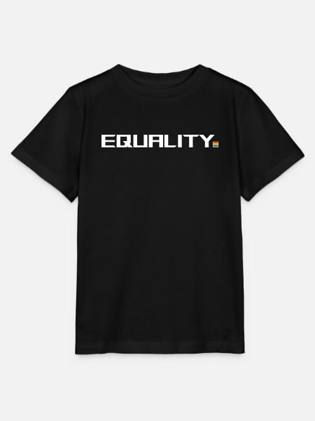 equality point rainbow black shirt - Stanley/Stella Kinder T-Shirt MINI CREATOR - Schwarz
