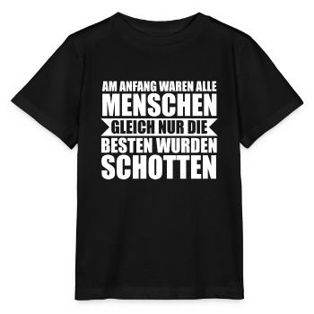Schottland Schotte Schottisch Geschenk - Stanley/Stella Kinder T-Shirt MINI CREATOR  - Schwarz - Vorne - Mikhail (115cm)