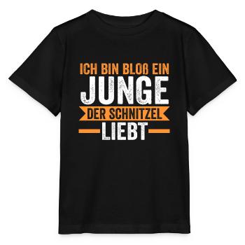 Schnitzel Junge Schnitzel Junge Geschenk - Stanley/Stella Kinder T-Shirt MINI CREATOR  - Schwarz - Vorne - Mikhail (115cm)