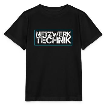 Netzwerk Technik - Stanley/Stella Kinder T-Shirt MINI CREATOR  - Schwarz - Vorne - Mikhail (115cm)