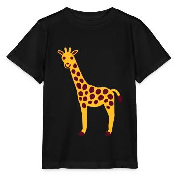Giraffe - Stanley/Stella MINI CREATOR Kids’ T-Shirt - black - Front - Mikhail (115cm)