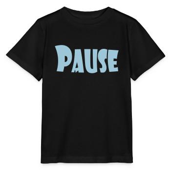 PAUSE - Stanley/Stella Kinder T-Shirt MINI CREATOR  - Schwarz - Vorne - Mikhail (115cm)