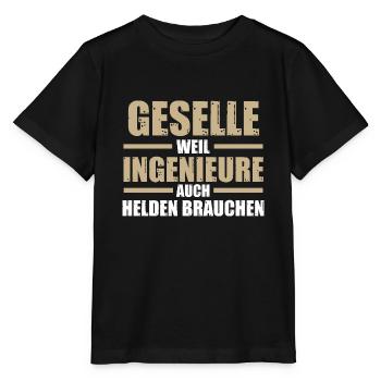 Geselle Handwerk Gesellen Geschenk - Stanley/Stella Kinder T-Shirt MINI CREATOR  - Schwarz - Vorne - Mikhail (115cm)