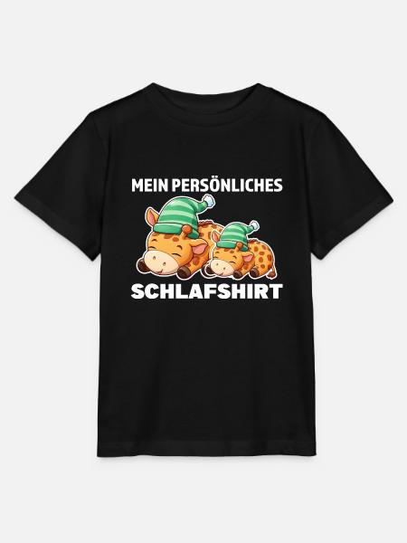 Schlafshirt Giraffe Schlafanzug Geschenk - Stanley/Stella Kinder T-Shirt MINI CREATOR  - Schwarz