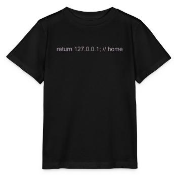 Programmer Nerd IT Joke Developer Home - Stanley/Stella MINI CREATOR Kids’ T-Shirt - black - Front - Mikhail (115cm)