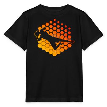 Torwart Fußball Fußballerin Fußballer Damen - Stanley/Stella Kinder T-Shirt MINI CREATOR  - Schwarz - Vorne - Mikhail (115cm)