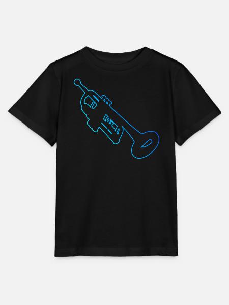 Jazz Trompeter Trompeter Trompete Trumpet - Stanley/Stella Kinder T-Shirt MINI CREATOR - Schwarz