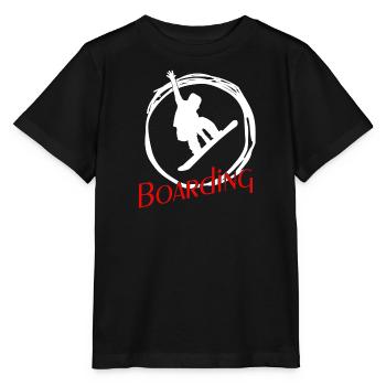 snowboarding boarding - Stanley/Stella Kinder T-Shirt MINI CREATOR  - Schwarz - Vorne - Mikhail (115cm)