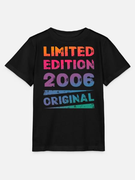 Limited Edition 18 Geburtstag Party Jahrgang 2006 - Stanley/Stella Kinder T-Shirt MINI CREATOR  - Schwarz