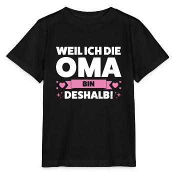 Oma Großmutter Omi Geschenk - Stanley/Stella Kinder T-Shirt MINI CREATOR  - Schwarz - Vorne - Mikhail (115cm)