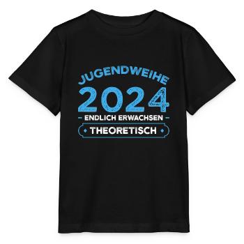 Jugendweihe 2024 Jugend Konfirmation Geschenk - Stanley/Stella Kinder T-Shirt MINI CREATOR  - Schwarz - Vorne - Mikhail (115cm)