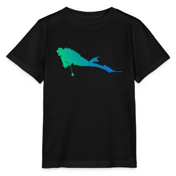 Women Diver Scuba Diver Diver Diver Free Dive - Stanley/Stella MINI CREATOR Kids’ T-Shirt - black - Front - Mikhail (115cm)