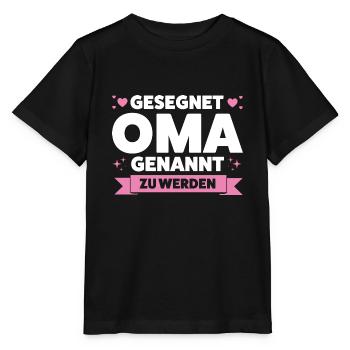 Oma Großmutter Omi Geschenk - Stanley/Stella Kinder T-Shirt MINI CREATOR  - Schwarz - Vorne - Mikhail (115cm)